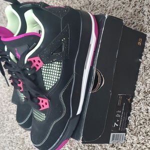 7Y Jordan 4 Fuschia